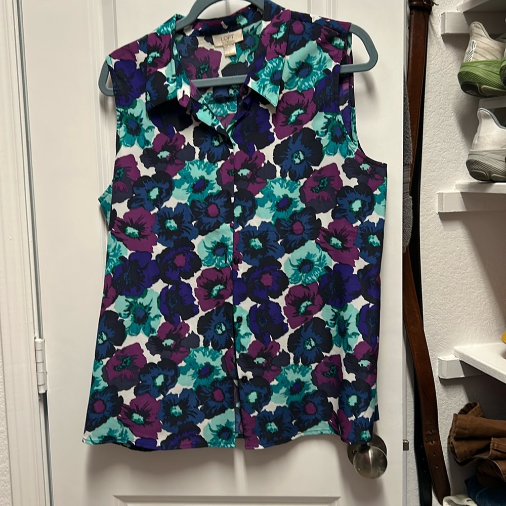 Bold Floral Print Top